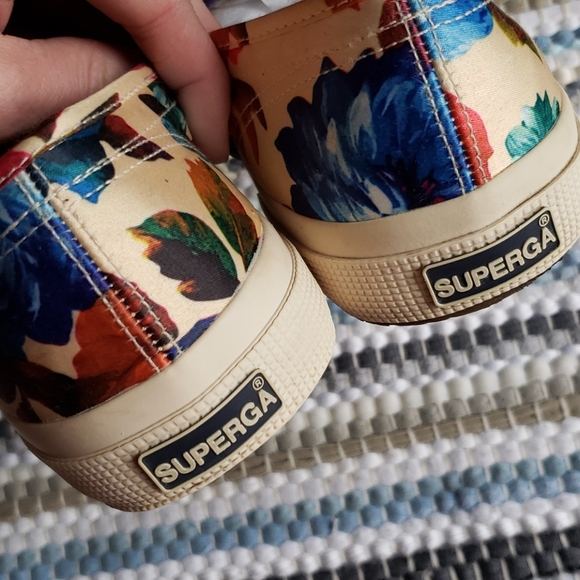 Womans SUPERGA Floral Sneakers - Picture 6 of 8